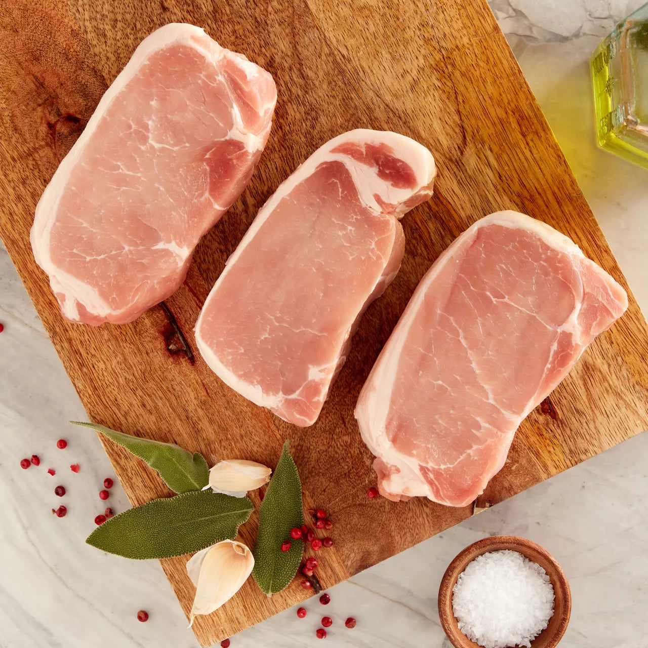 Marinated Pork Loin Steaks